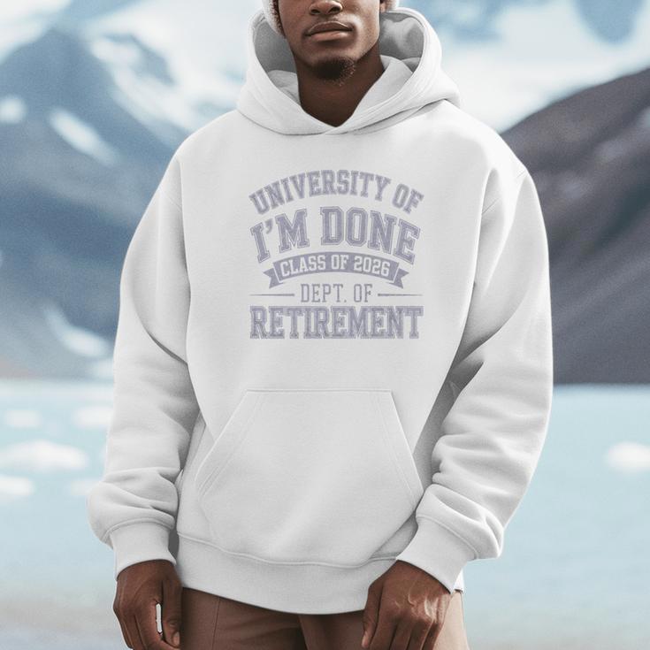 University Of Im Done Retirement Graduation 2026 Premium Tri-Blend Unisex Hoodie