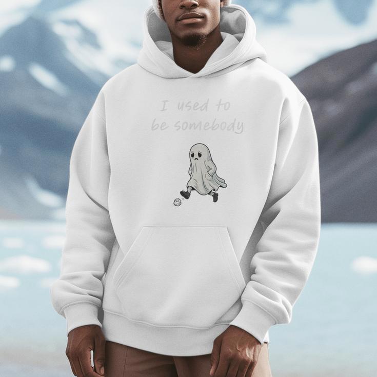 I Used To Be Somebody Nostalgia Halloween Spooky Season Premium Tri-Blend Unisex Hoodie
