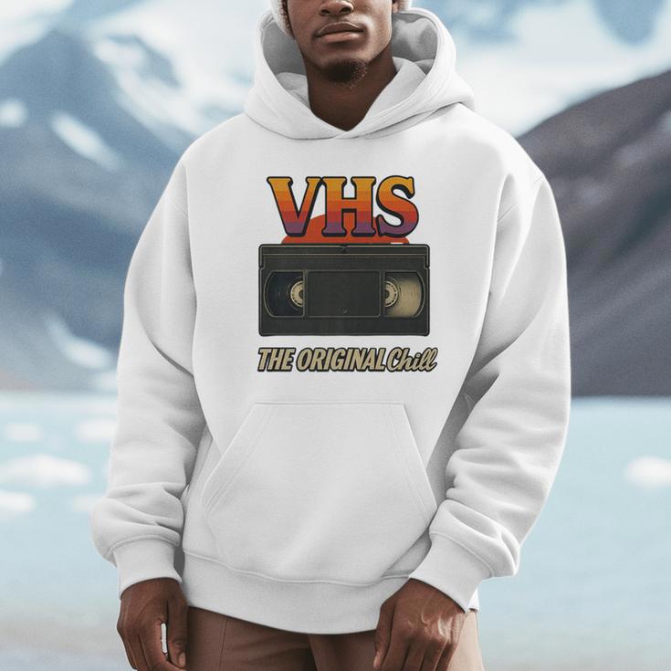 VHS Tape Nostalgia Old School Technology Humor Premium Unisex Hoodie