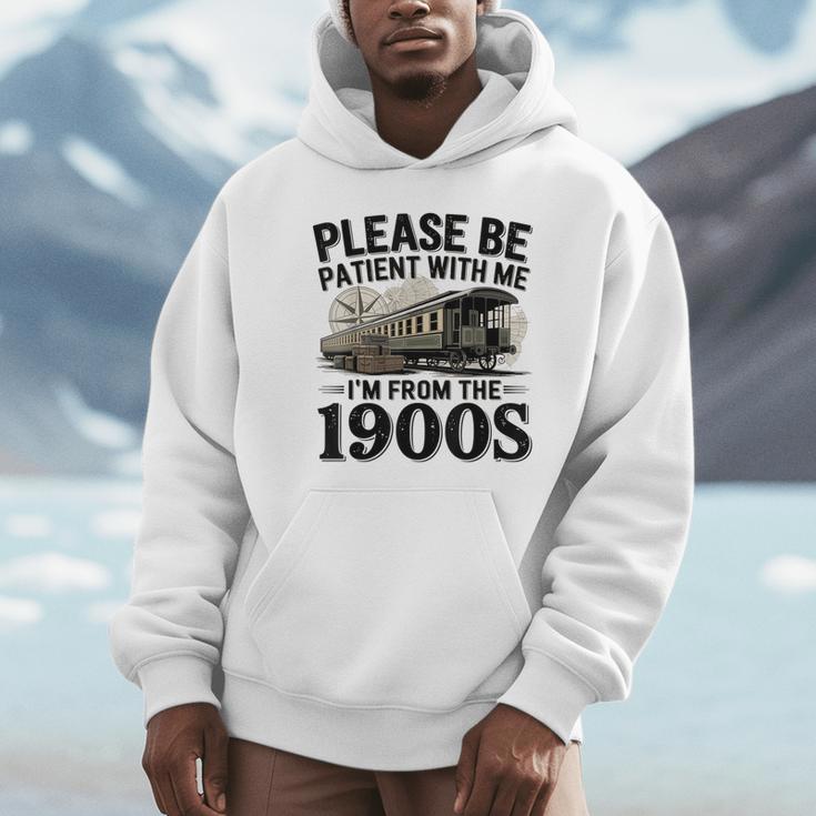Vintage Be Patient With Me I'm From The 1900s Steam Train Unisex Hoodie Vintage Be Patient With Me I'm From The 1900s Steam Train Unisex Hoodie
