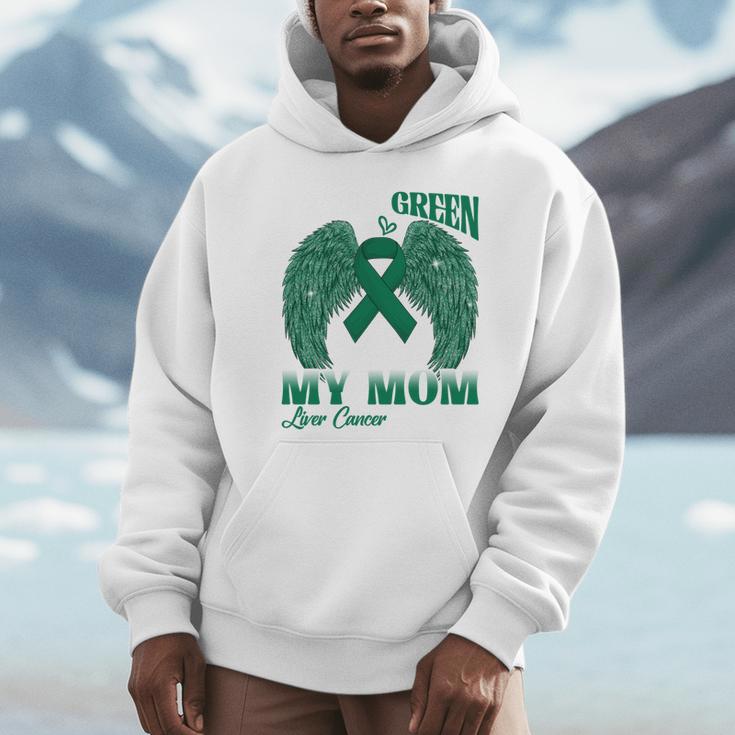I Wear Green In Memory Of My Mom Liver Cancer Awareness Day Unisex Hoodie I Wear Green In Memory Of My Mom Liver Cancer Awareness Day Unisex Hoodie