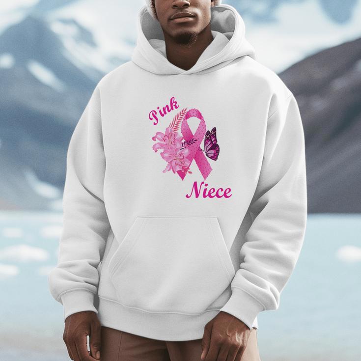 I Wear Pink In Memory Of My Niece Breast Cancer Awareness Unisex Hoodie