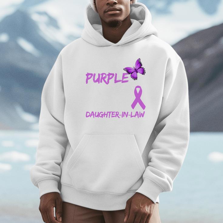 I Wear Purple In Memory Of My Daughter-In-Law Overdose Unisex Hoodie