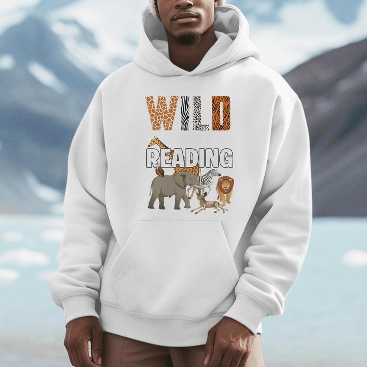 Wild About Reading Book Reader Book Nerd Book Reading Lover Premium Tri-Blend Unisex Hoodie