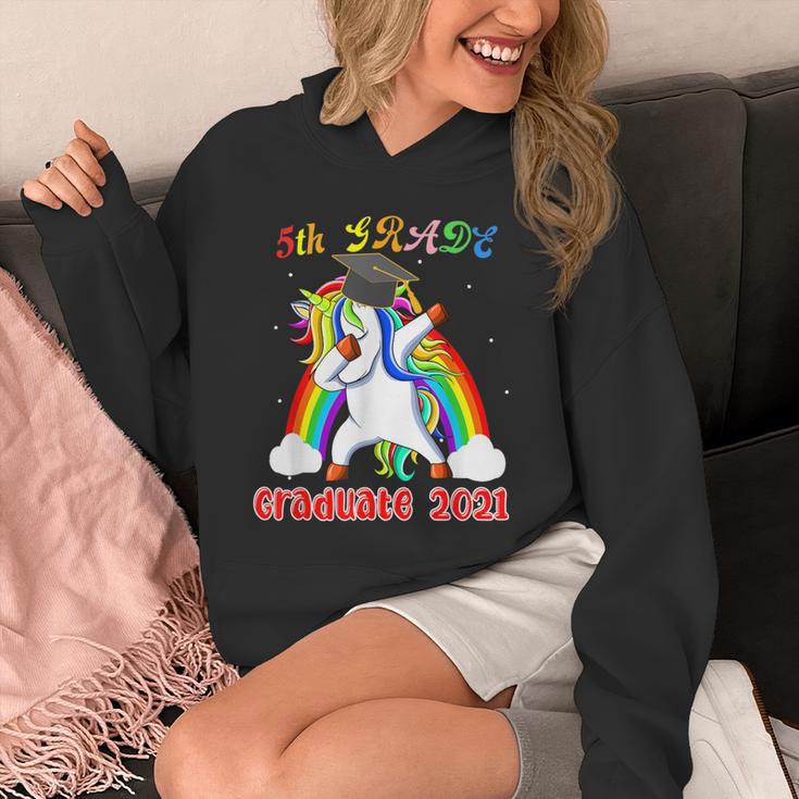5th Grade Graduate Class 2021 Dabbing Unicorn Graduation Unisex Hoodie