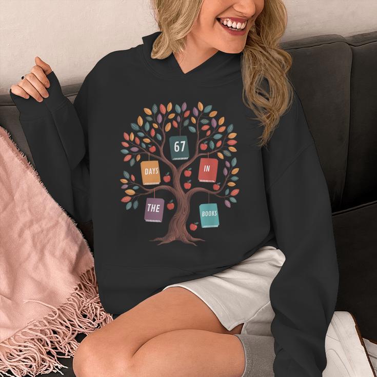 67 Days In The Books Reading Teacher 67th Day Of School Unisex Hoodie