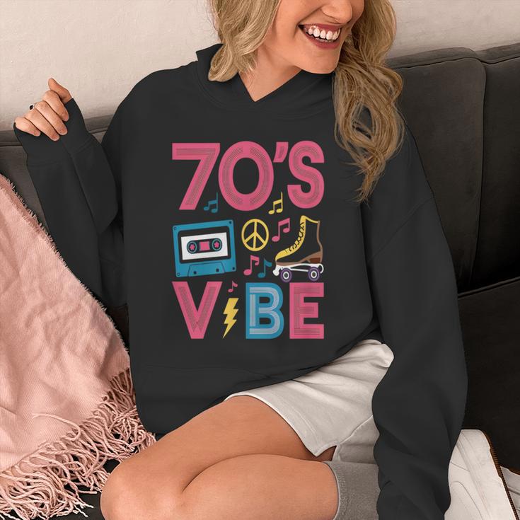 70s Retro Style Roller Skate Cassette Music Nostalgia Unisex Hoodie