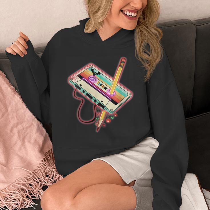 80s 90s Retro Halloween's Party Costume Nostalgia Cassette Unisex Hoodie