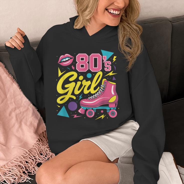 80's Girl Roller Skates Skating Eighties 1980s Nostalgia Unisex Hoodie 80's Girl Roller Skates Skating Eighties 1980s Nostalgia Unisex Hoodie