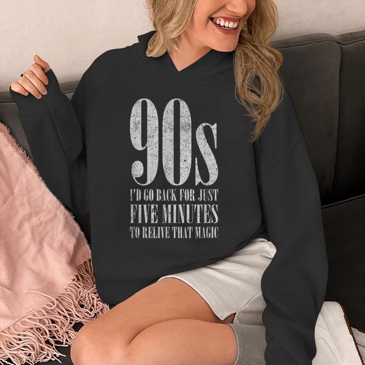 The 90s I'd Go Back For Five Minutes Nostalgia Quote Unisex Hoodie