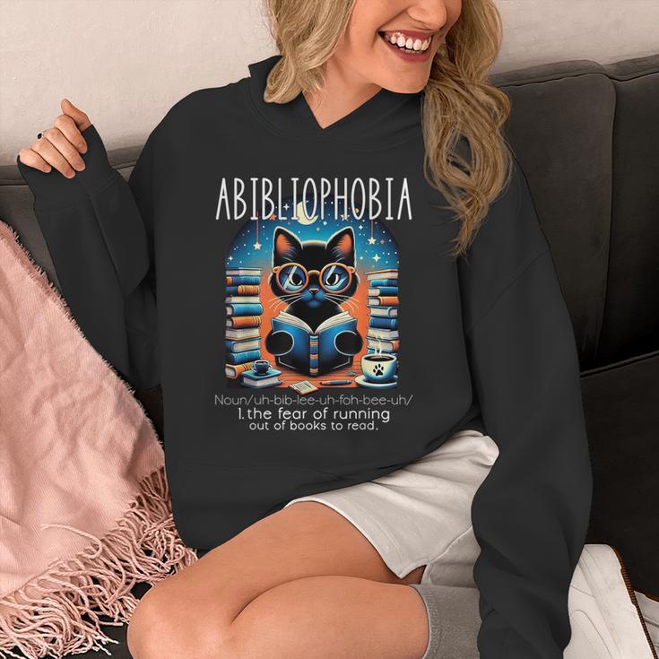 Abibliophobia Cat Reading Bookworm Reader Nerd For Men Women Girls Kids Unisex Hoodie Abibliophobia Cat Reading Bookworm Reader Nerd For Men Women Girls Kids Unisex Hoodie