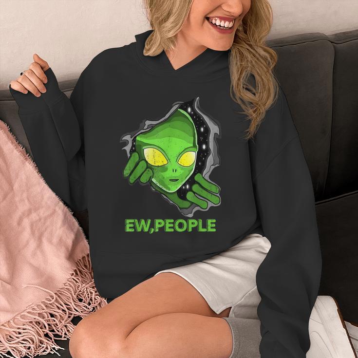 Alien Face Ew People UFO Introvert Meme Men Women Kids Unisex Hoodie Alien Face Ew People UFO Introvert Meme Men Women Kids Unisex Hoodie