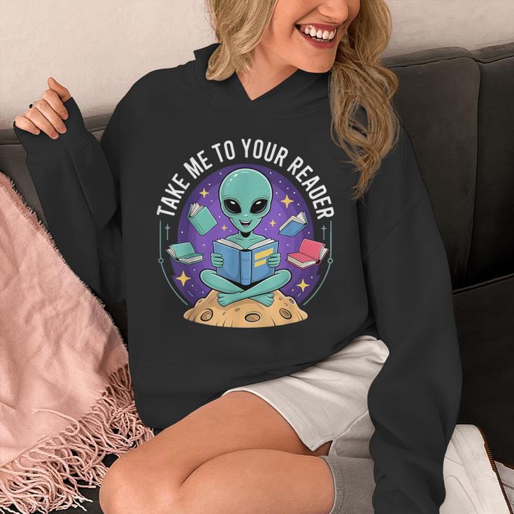 Alien Reader Reading Teacher Librarian Book Lover Unisex Hoodie Alien Reader Reading Teacher Librarian Book Lover Unisex Hoodie