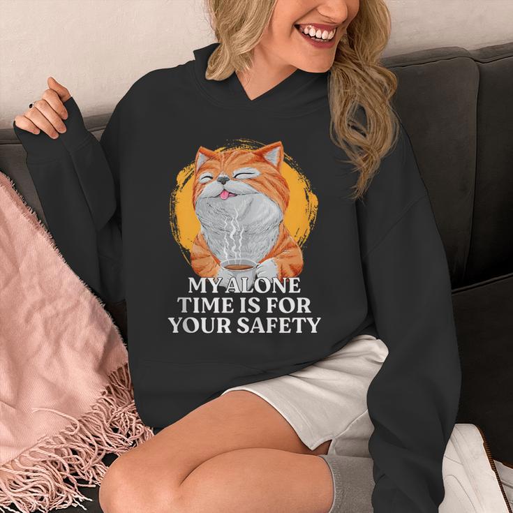 My Alone Time Is For Your Safety Coffee Lover Introvert Unisex Hoodie