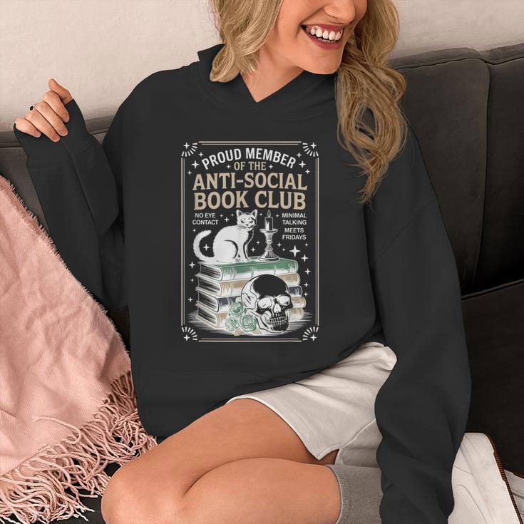 Anti-Social Book-Club Cat Graphic Unisex Hoodie Anti-Social Book-Club Cat Graphic Unisex Hoodie