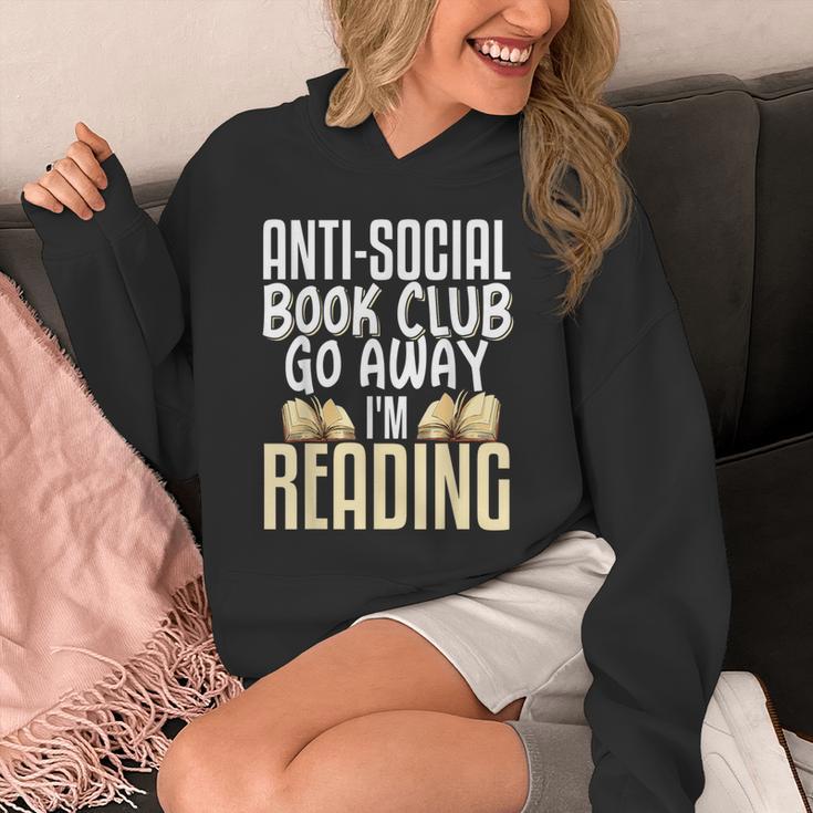 Anti Social Book Club Go Away I'm Reading Unisex Hoodie