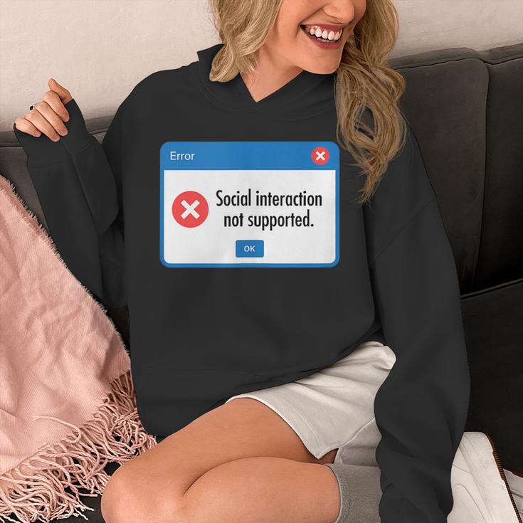 Anti Social Introvert Social Interaction Not Supported Unisex Hoodie Anti Social Introvert Social Interaction Not Supported Unisex Hoodie