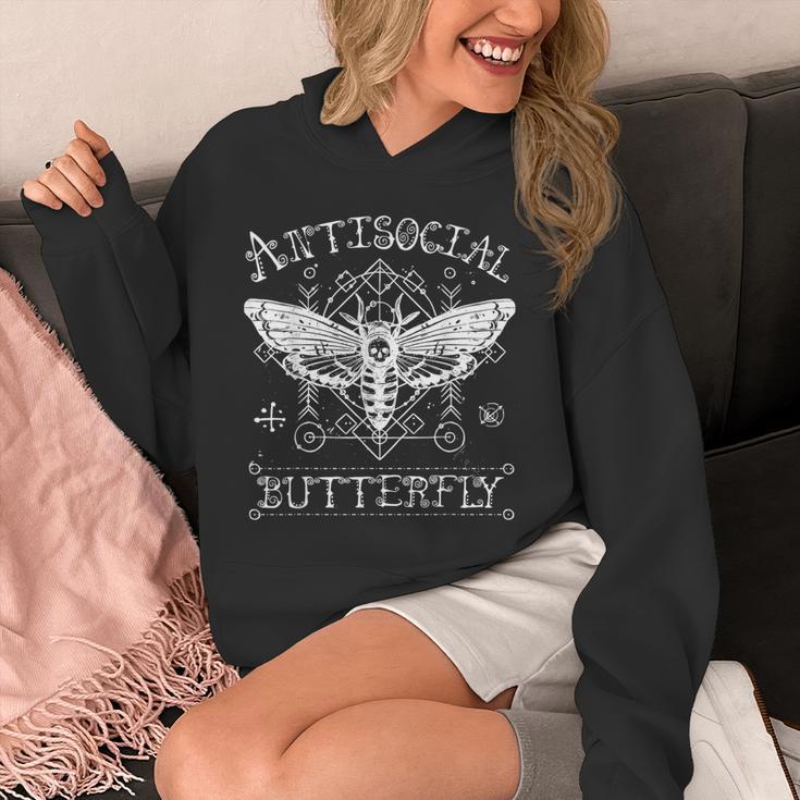Antisocial Butterfly Introvert Death Head Moth Unisex Hoodie Antisocial Butterfly Introvert Death Head Moth Unisex Hoodie