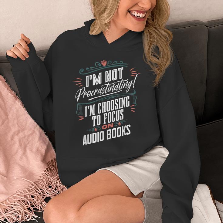 Audiobook Lover I’m Not Procrastinating Book Humor Unisex Hoodie
