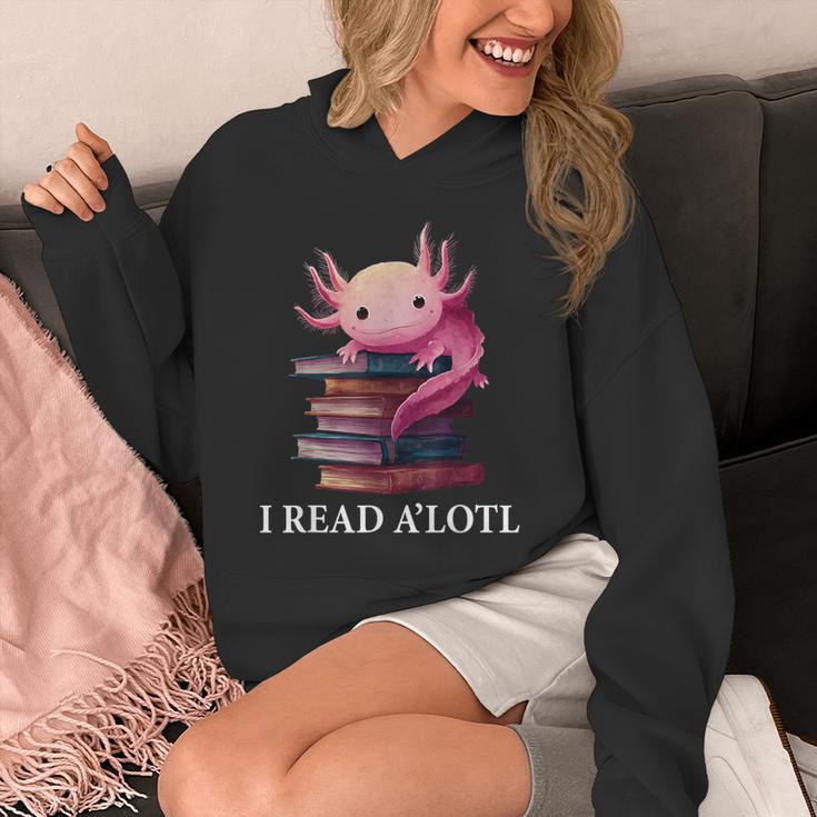 Axolotl Book Lover Librarian Reading Library Readers Unisex Hoodie
