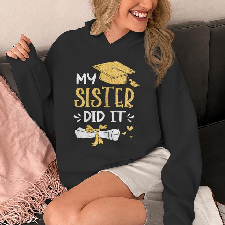 Back To School My Sister Did It Graduation Proud Sister Graduated Female X-Small Unisex Hoodie