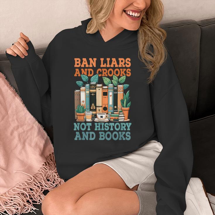 Ban Liars And Crooks Not History And Books Bookworm Library Unisex Hoodie