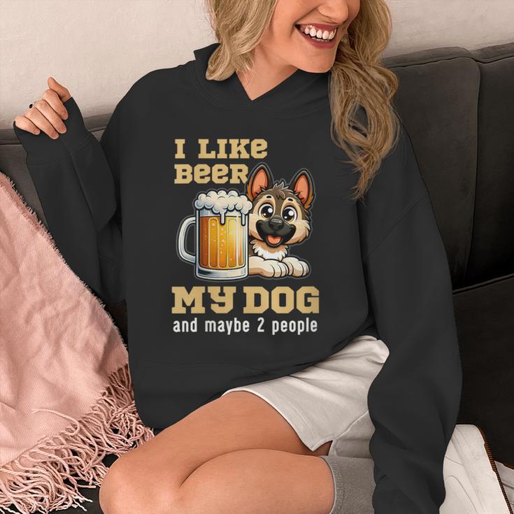 I Like Beer My Dog And Maybe 2 People Introvert Pun Unisex Hoodie I Like Beer My Dog And Maybe 2 People Introvert Pun Unisex Hoodie