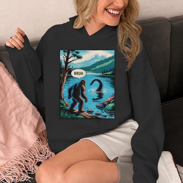 Bigfoot Sasquatch Loch Ness Monster Introvert Bruh Unisex Hoodie Bigfoot Sasquatch Loch Ness Monster Introvert Bruh Unisex Hoodie