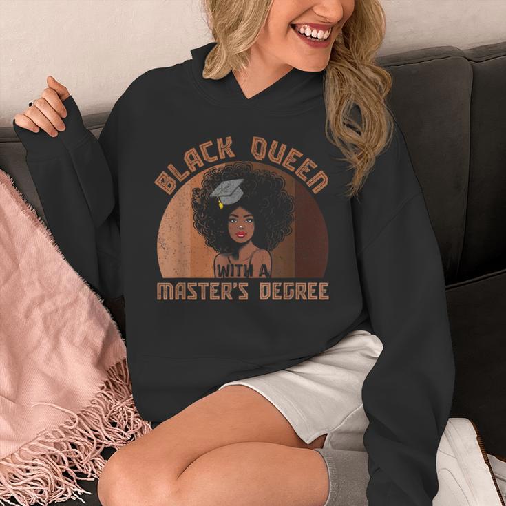 Black Queen With a Masters Degree Melanin Girls Graduation Unisex Hoodie