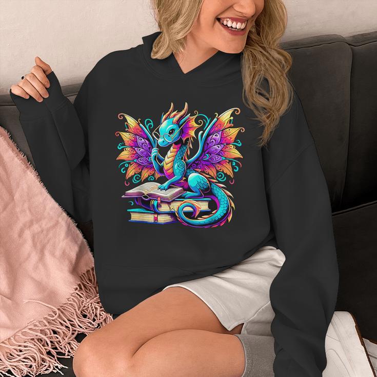 Book Dragon Reading Unisex Hoodie