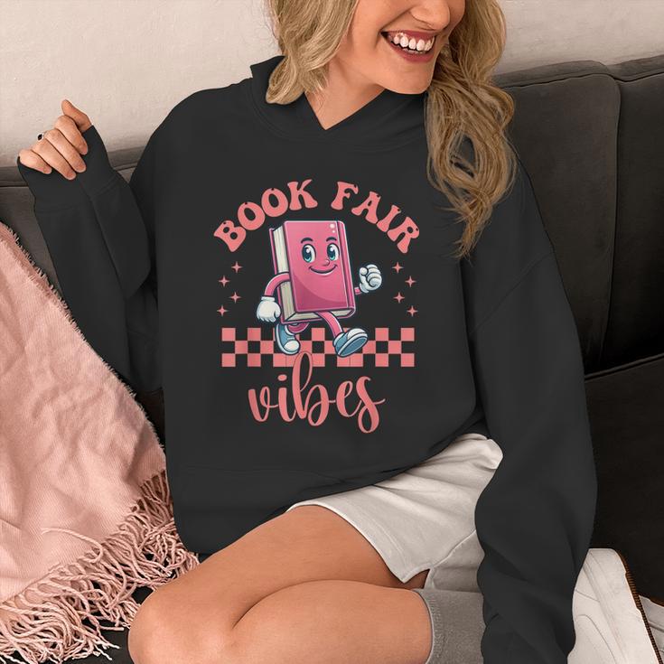 Book Fair Vibes School Librarian Retro 70s Reading Bookworm Unisex Hoodie