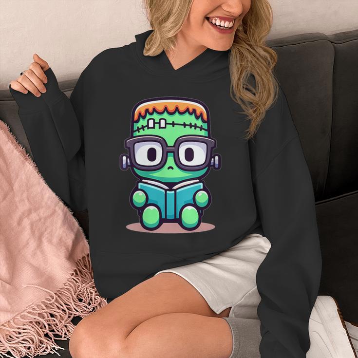 Book Lover Frankenstein's Monster With Reading Glasses Unisex Hoodie