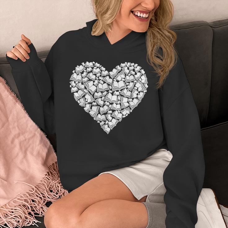 Book Lover Heart Shape Reading Librarian Library Teacher Unisex Hoodie Book Lover Heart Shape Reading Librarian Library Teacher Unisex Hoodie