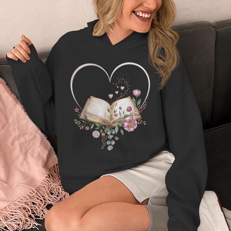 Book Lover Heart Shaped Reading Art Librarian Unisex Hoodie Book Lover Heart Shaped Reading Art Librarian Unisex Hoodie