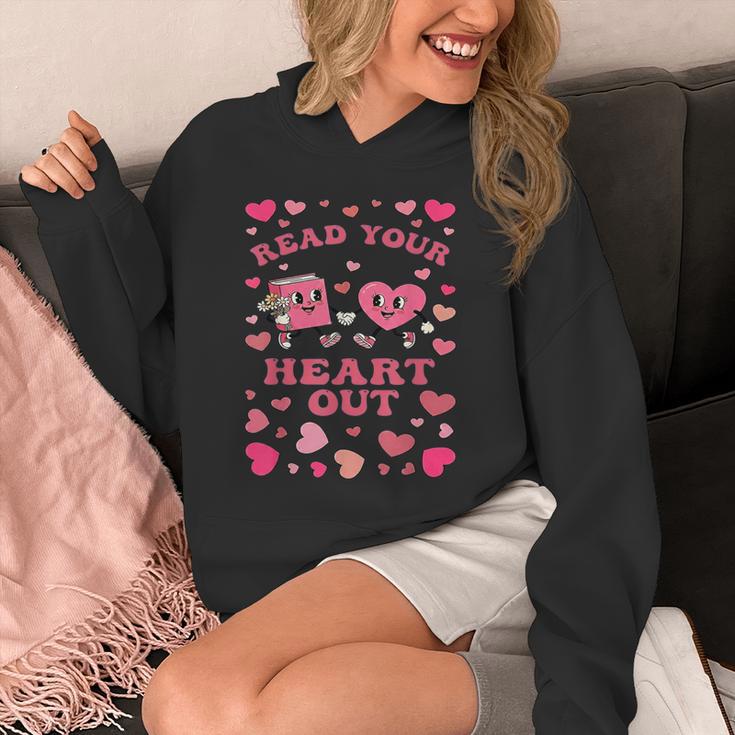 Book Lover Read Your Heart Out Teacher Valentines Unisex Hoodie