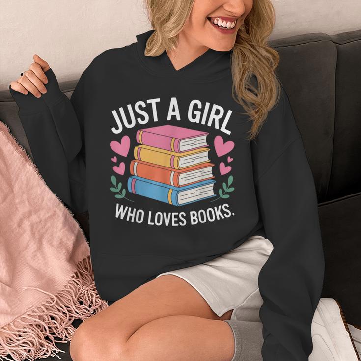 Book Nerd Just A Girl Who Loves Books Literary Enthusiast Unisex Hoodie