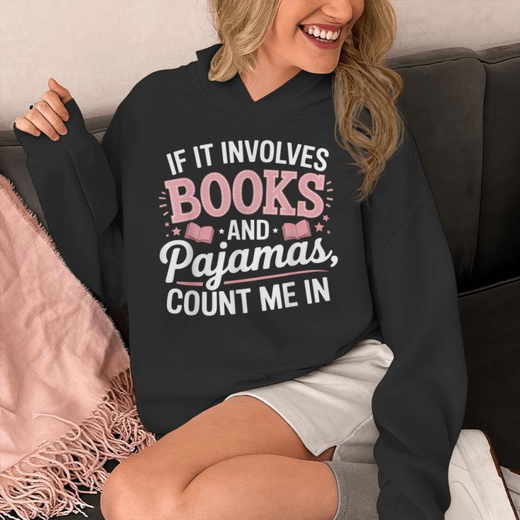 Book And Pajamas Humorous Book Lover Reading Bedtime Unisex Hoodie Book And Pajamas Humorous Book Lover Reading Bedtime Unisex Hoodie