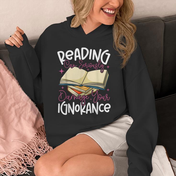 Book Reading Reading Can Seriously Damage Your Ignorance Unisex Hoodie