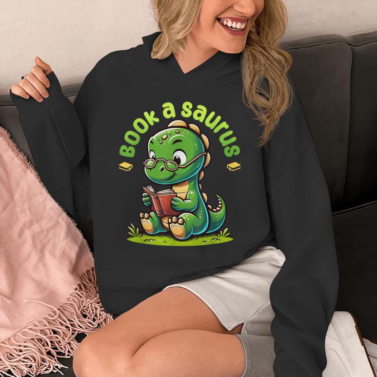 Book A Saurus Bookasaurus Dinosaur Book Girls Boys Toddler Unisex Hoodie