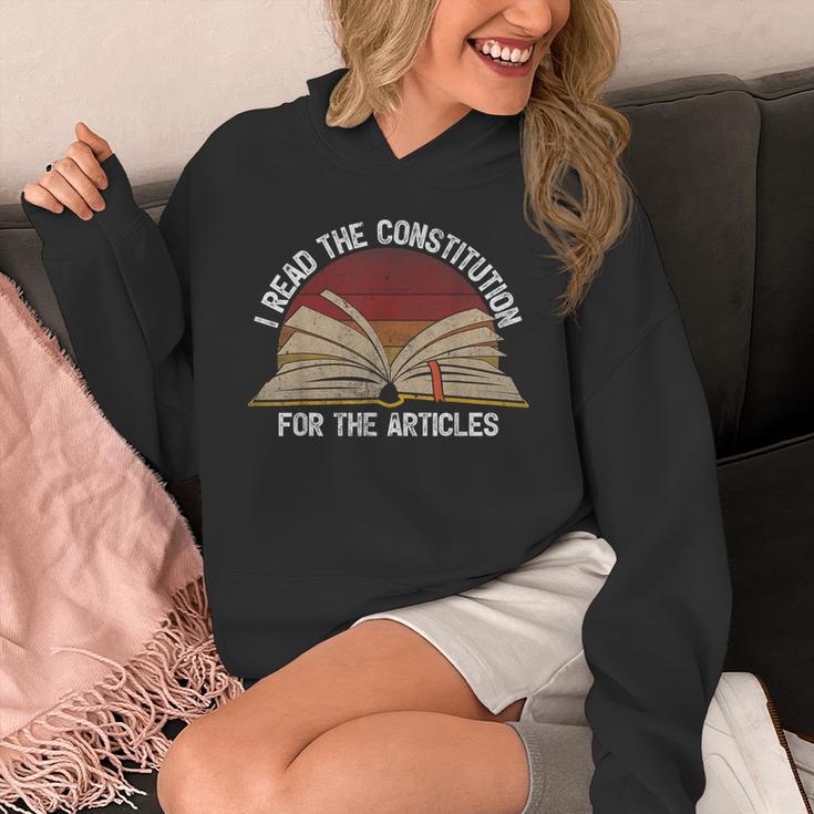 Book Vintage I Read The Constitution For The Articles Unisex Hoodie