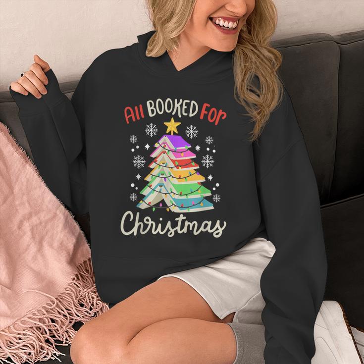 All Booked For Christmas Book Lovers Xmas Tree Women Unisex Hoodie