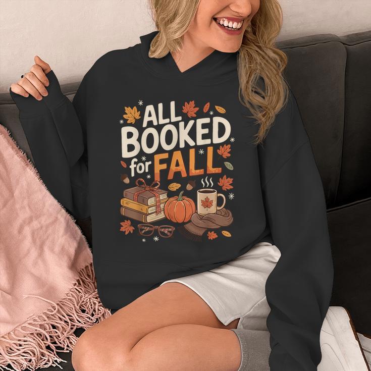 All Booked For Fall Pumpkin Books Thanksgiving Autumn Leaves Unisex Hoodie