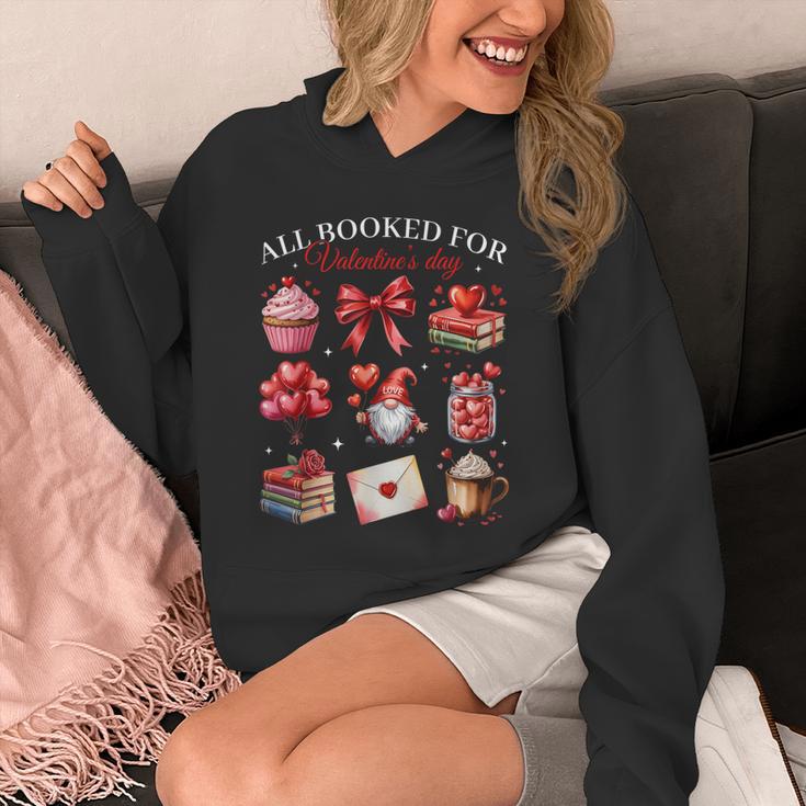All Booked For Valentine Coquette Bow Girl Women Teacher Unisex Hoodie