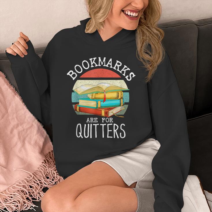 Bookmarks Are For Quitters Book Lovers Book Nerd Unisex Hoodie