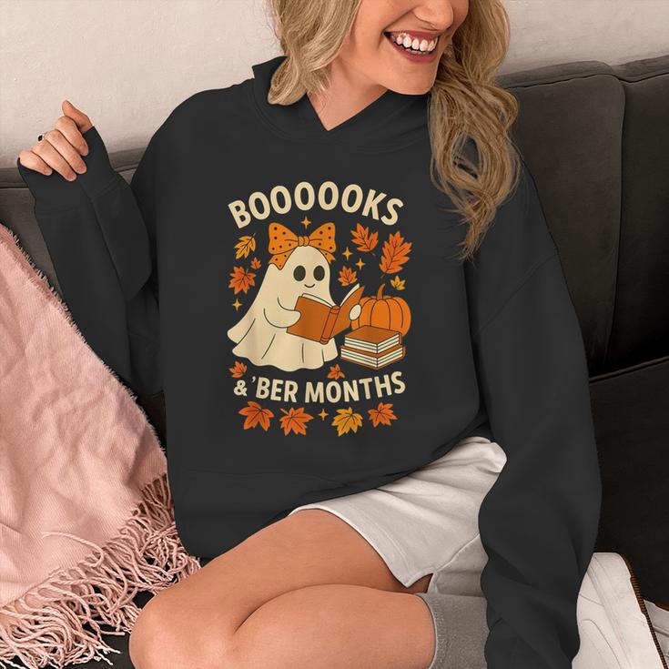 Books And BER Months Fall Librarian Reading Halloween Unisex Hoodie
