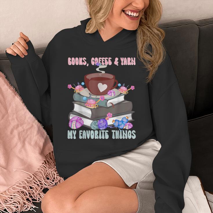 Books Coffee Yarn Lover My Favorite Things Unisex Hoodie