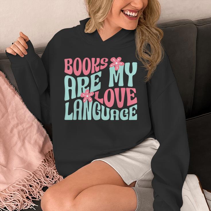 Books Are My Love Language Book Lover Reading Unisex Hoodie Books Are My Love Language Book Lover Reading Unisex Hoodie