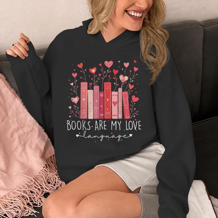 Books Are My Love Language Valentine Reads Bookish Club Unisex Hoodie Books Are My Love Language Valentine Reads Bookish Club Unisex Hoodie