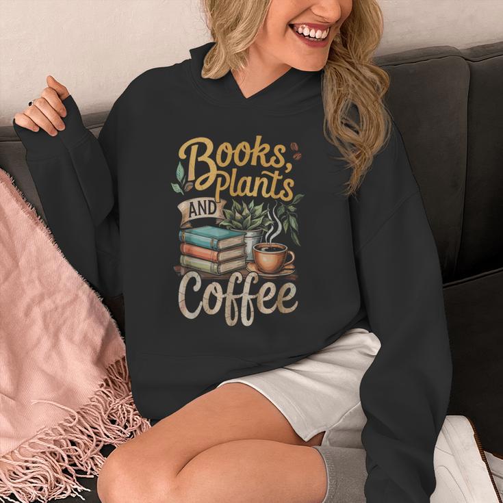 Books Plants And Coffee Growing Plant Gardening Planting Unisex Hoodie