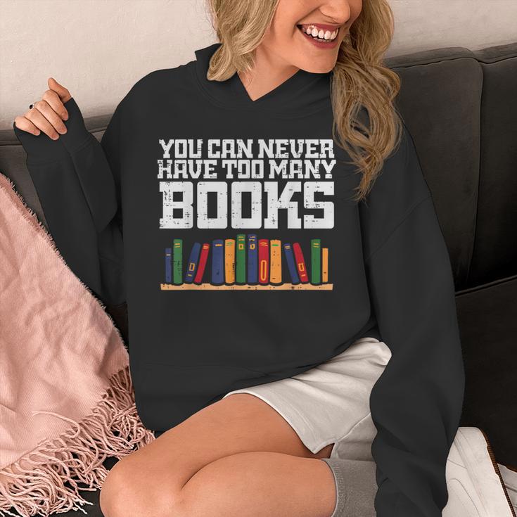 Never Too Many Books Read Book Reading Librarian Men Women Unisex Hoodie Never Too Many Books Read Book Reading Librarian Men Women Unisex Hoodie
